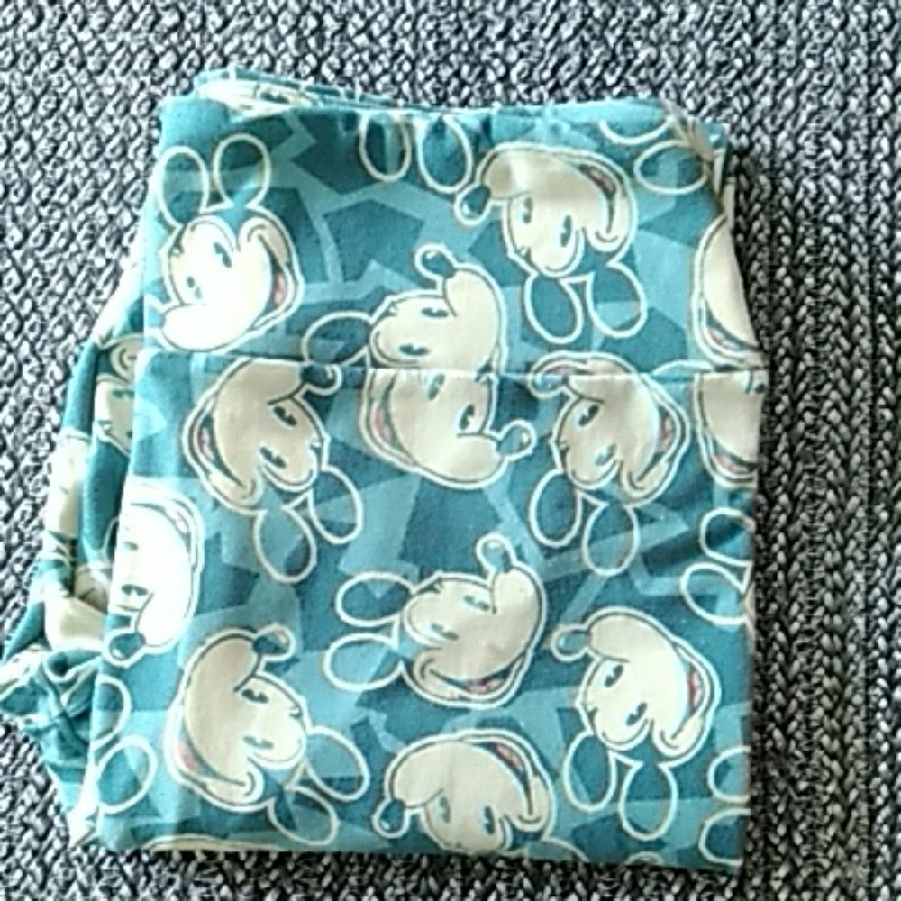 Lularoe Disney Mickey leggings one size teal